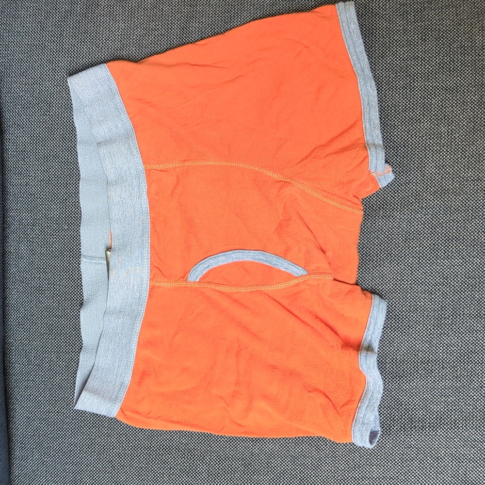 No Boundaries Orange Boxer Briefs Medium